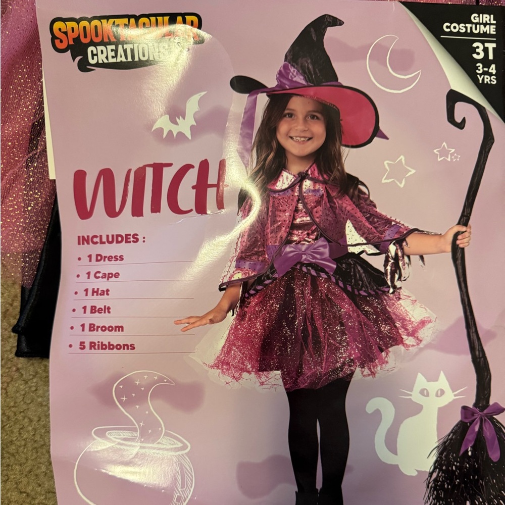 Pink Witch Costume for Kids